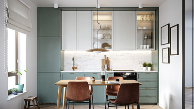 Кухня на заказ Белый софт - Ниагара